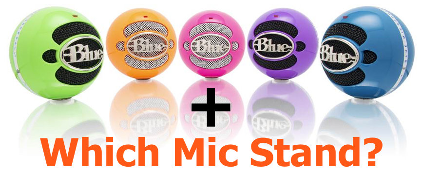 Different colors and designs of Blue Snowball mics.