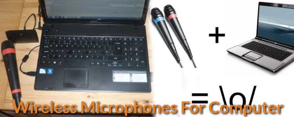 How to connect wireless mic to laptop.