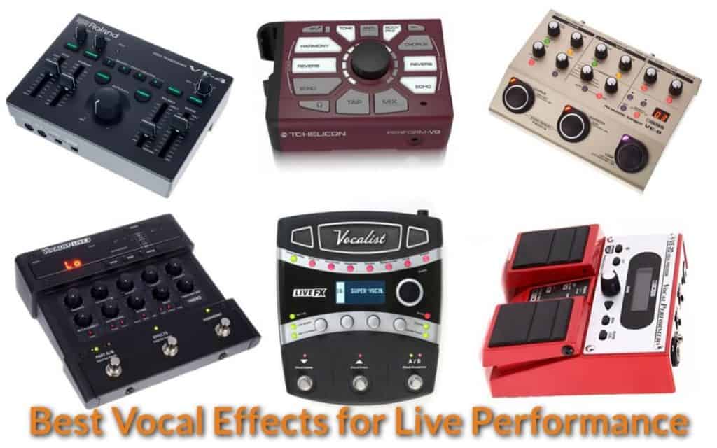 Different types of vocal effects that are suitable for singers and live bands.