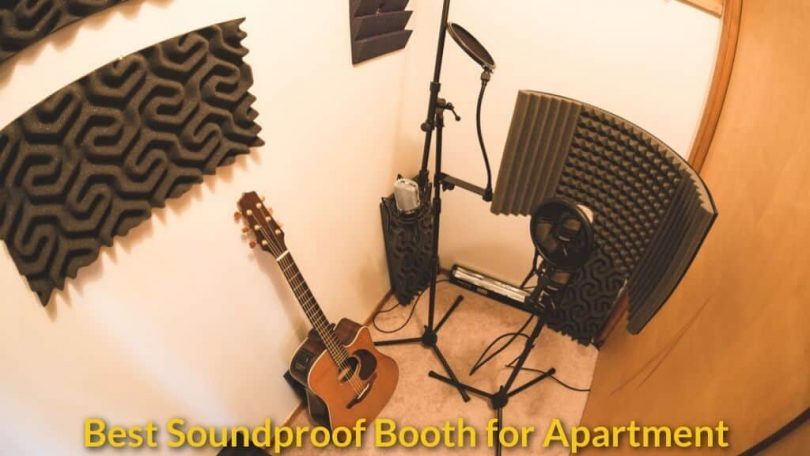 Home studio soundproof setup in apartment and small room.