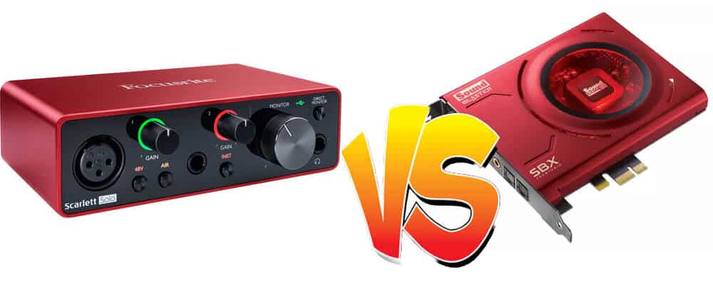 Compare Audio Interface with Sound Card