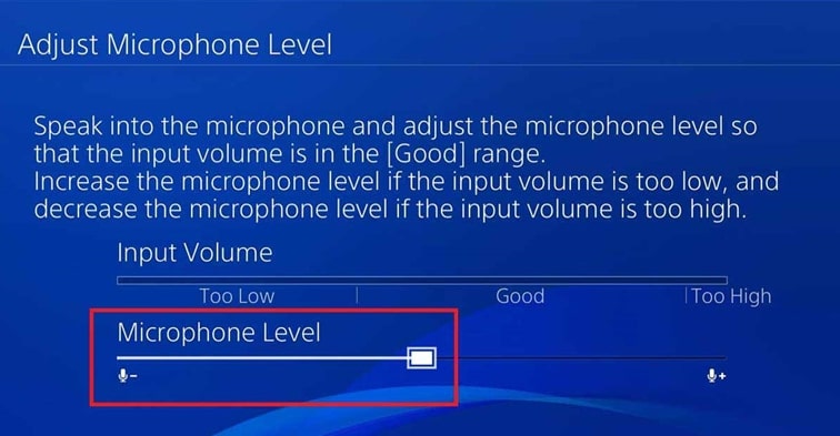 For ps4 user - adjust background noise