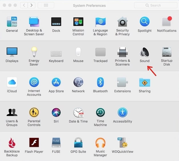 for mac user click on Sound